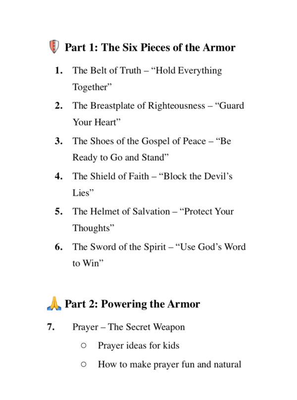 Armor Up! A Parent’s Guide to Raising Christian Warriors - PAPERBACK - Image 5