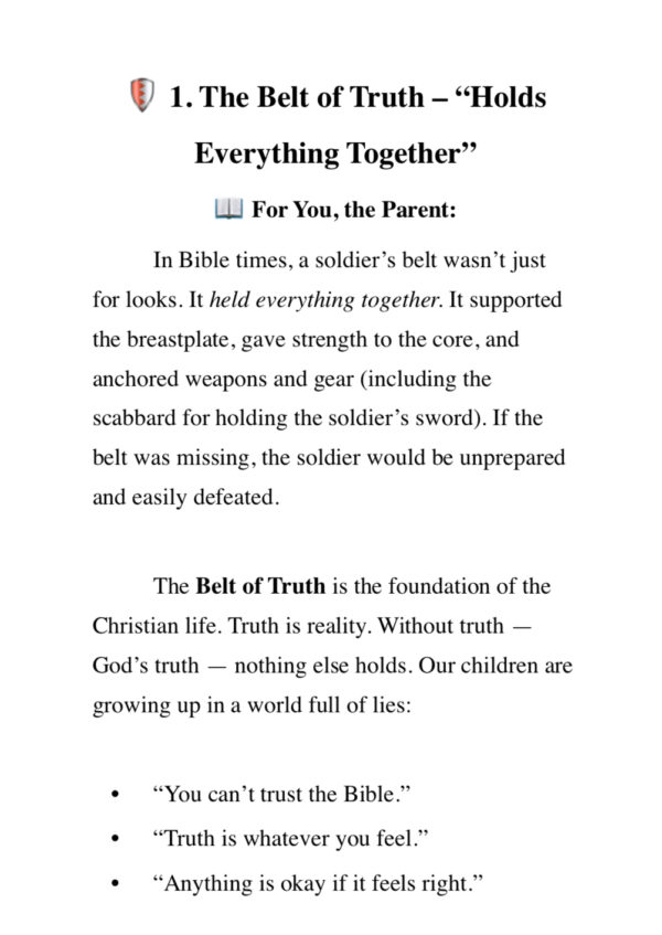 Armor Up! A Parent’s Guide to Raising Christian Warriors - PAPERBACK - Image 8