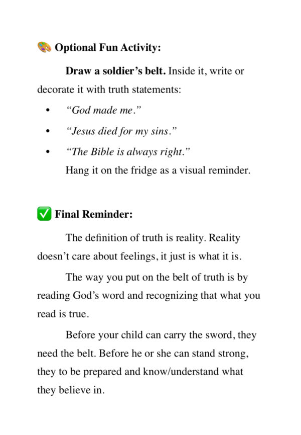 Armor Up! A Parent’s Guide to Raising Christian Warriors - PAPERBACK - Image 11